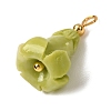 Dyed Synthetic Coral Pendants GG-CBAC295-02G-01-2