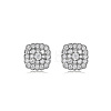 925 Sterling Silver Pave Moissanite Stud Earrings for Women CR3655-5