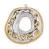 304 Stainless Steel Pendants STAS-OY018-22G-1