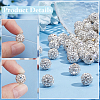 200Pcs Pave Disco Ball Beads RB-PH0001-41E-4