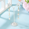 Round Brass Dangle Earrings EJEW-TAC00029-6