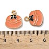 Alloy Enamel Pendants ENAM-O001-11T-G-3