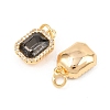Brass Micro Pave Cubic Zirconia Pendants KK-H538-23A-G-2
