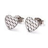 Non-Tarnish 304 Stainless Steel Stud Earring Findings STAS-I183-04A-P-2