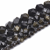 Natural Golden Sheen Obsidian Beads Strands G-S332-10mm-012-2