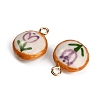 Handmade Porcelain with Brass Pendants PR-CBAB520-04G-2