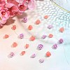 40Pcs 4 Colors Synthetic Coral Beads CORA-SC0001-01-4