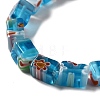 Handmade Millefiori Glass Beads Strands LAMP-F026-01B-3