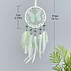 Woven Net/Web with Feather Pendant Decorations PW-WG06BF2-03-2