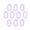 Opaque Spray Painted Acrylic Linking Rings OACR-T024-02-I06-1