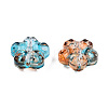 Transparent Spray Painted Glass Beads GLAA-N035-029-G01-3