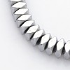 Electroplate Non-magnetic Synthetic Hematite Beads Strands G-J224B-08-1
