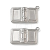 304 Stainless Steel Pendant Cabochon Settings SA-CBAE5AC-23P-1