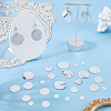 80G 4 Styles Plastic Paillette Pendants FIND-SC0023-19-4