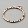 Alloy Open Back Bezel Pendants FIND-TAC0017-41C-RG-2