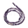 Natural Lepidolite/Purple Mica Stone Beads Strands G-F247-45-7