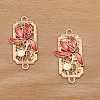 Alloy Enamel Pendant Cabochons Setting PW-WG78914-03-1