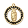 304 Stainless Steel & Rhinestone Pendants STAS-G371-09C-02G-1