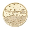 Christmas Series Wax Seal Brass Stamp Head LS-AJEW-M037-01G-06-2