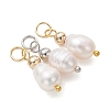 6Pcs 2 Colors Natural Cultured Freshwater Pearl Pendants PALLOY-JF05189-3