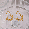 Vintage European Style Sun 304 Stainless Steel Hoop Earrings LS-KG5327-1-4
