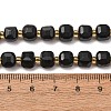 Natural Shungite Beads Strands GG-CBAC972-A14-01-4