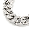 Non-Tarnish 201 Stainless Steel Cuban Link Chain Bracelets for Women and Men BJEW-F473-04P-01-2