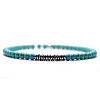 Synthetic Round Turquoise Beaded Bracxelets for Men OI5065-8-1