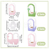 6 Sets 3 Colors Paper Flower Packing Baskets CON-TA0001-40-3