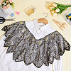 Polyester with Plastic Feather Sequin Shawls AJEW-CY0003-24-4