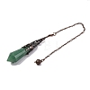 Natural Green Aventurine Pointed Dowsing Pendulum Big Pendants G-H285-06R-A17-4