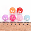 1-Hole Transparent Acrylic Buttons TACR-S154-51B-4