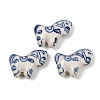 Animal Theme Blue and White Porcelain Beads PORC-Z007-05C-1