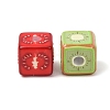 Fruits Printed Opaque Acrylic Beads AC-CBAC57E-02-2