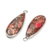 Dyed Synthetic Imperial Jasper Pendants GG-CBAA20A-06P-01-2