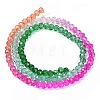 Transparent Painted Glass Beads Strands X1-DGLA-A034-T4mm-A03-5