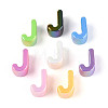 UV Plating Opaque Acrylic European Beads OACR-M027-03J-2