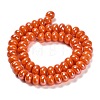 Porcelain Rondelle Beads PORC-Q001-01B-2