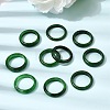 Natural Myanmar Jade Dyed Finger Ring RJEW-C160-01B-1