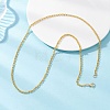3MM 304 Stainless Steel Rolo Chain Necklaces NJEW-JN05622-02-2