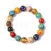 Handmade Lampwork Beads Stretch Bracelets for Women BJEW-B164-01-4