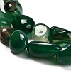 Natural Green Onyx Agate(Dyed and Heated) Beads Strands G-P568-C14-01-4