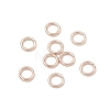 Brass Closed Jump Rings KK-CBA4112-10RG-1