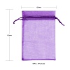 90Pcs 18 Style Organza Bags Jewellery Storage Pouches Wedding Favor Party Mesh Drawstring Gift OP-LS0001-05-3