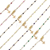 7Pcs Star 304 Stainless Steel Charm Bracelets BJEW-JB13545-2