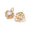 SHEGRACE Valentine's Day Brass Clear Cubic Zirconia Charms XGRQ4G360-688G-2