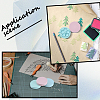 8Pcs 4 Colors Rubber Stamps AJEW-CP0008-31-5