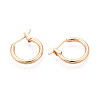 304 Stainless Steel Hoop Earrings EJEW-T048-25A-G-2