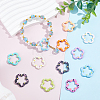 20Pcs Spray Painted Alloy Spring Gate Rings FIND-ME0004-09-4