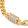 Brass Micro Pave Cubic Zirconia Bracelets for Women BJEW-U008-12G-2